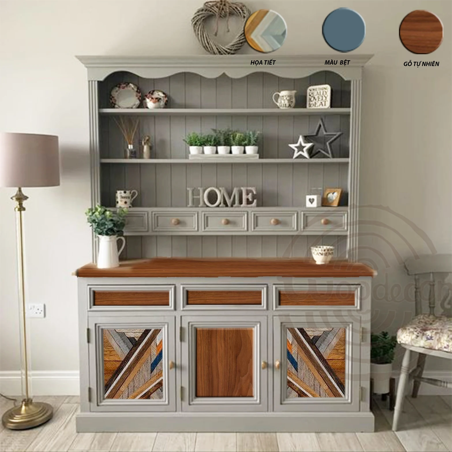 Best Price Modern Design Buffet Cabinet Dining Room With 100% Origin Raw Material From Vietnam