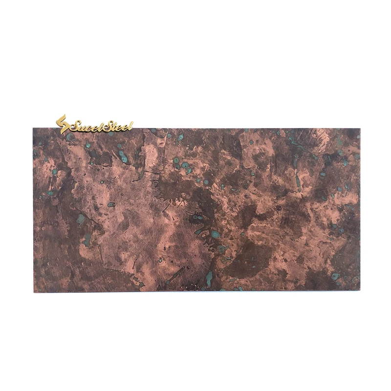 AISI Standard 0.2Mm Chinese Outdoor Antique Copper Clad Stainless Steel Sheet For Art Decoration