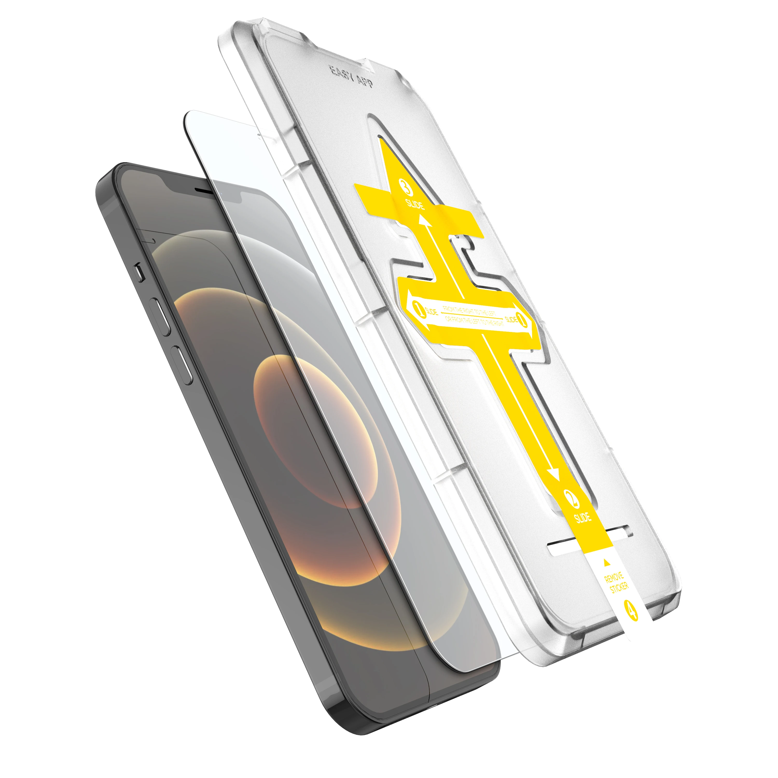  Защитная пленка для экрана из закаленного стекла iphone 2.5D с установочным лотком iPhone 12 Pro max