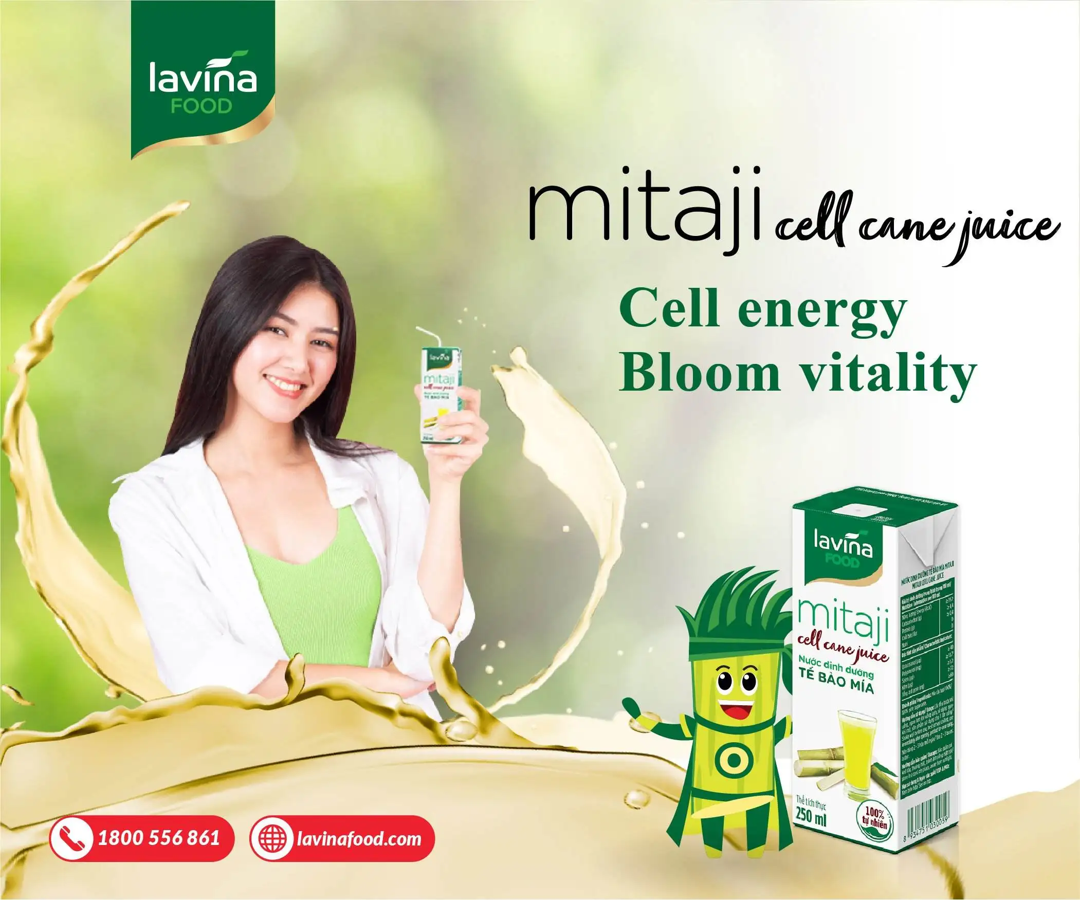 Wholesale Mitaji cell cane juice  natural ingredient reducing cholesteron sterilized pack Manufacturer origin from Vietnam