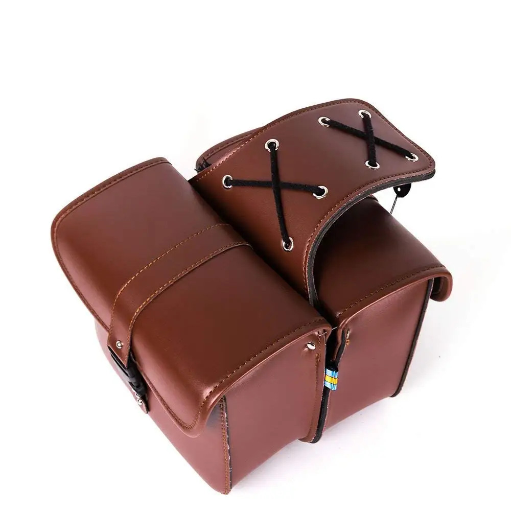 Multifunctional High Quality Leather Saddle Bag with Quality Stitching (bl-03)