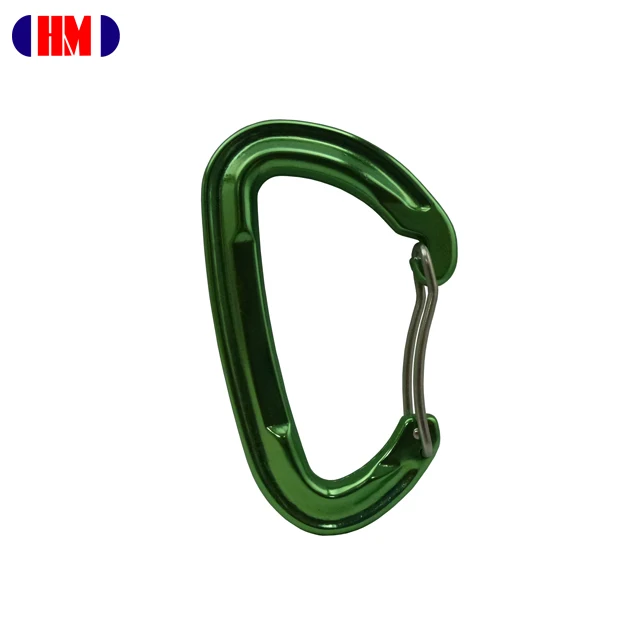 24KN Wire Gate Mountain Climbing Carabiner Made Of Aluminum