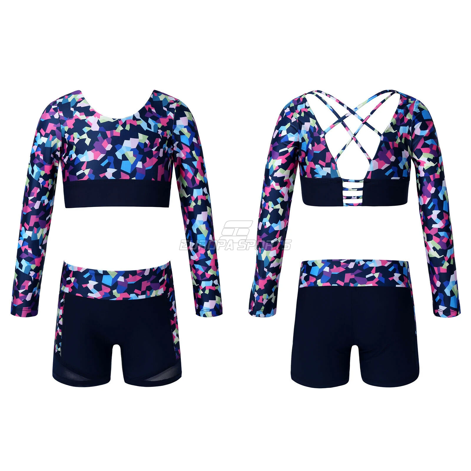 
Outfits Sweatsuit Kids Girls Gymnastics Sports Suit Bodysuit Mermaid Ballet Leotard Dance Costume kids tracksuits Baby Clothes 