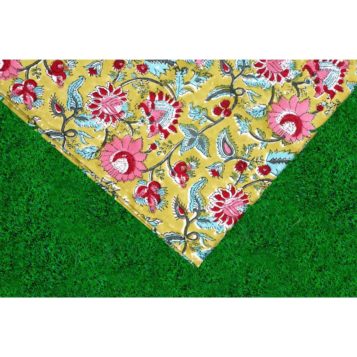 Indian hand block print table cover wholesale manufacturer of table linens wedding table cloth