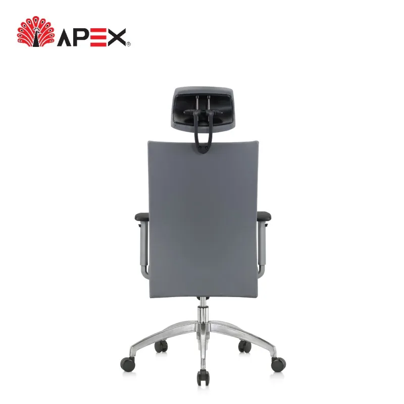 Malaysia Factory Becko Series Office Executive Director Revolving Adjustable Headrest Synthetic Leather Chair
