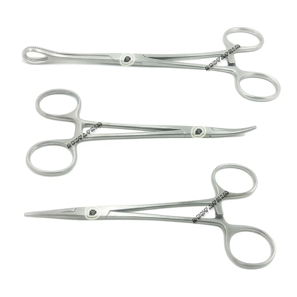 Оптовая продажа щипцы Crile Hemostat прямые изогнутые и губчатые зубные хирургические с индивидуальным логотипом