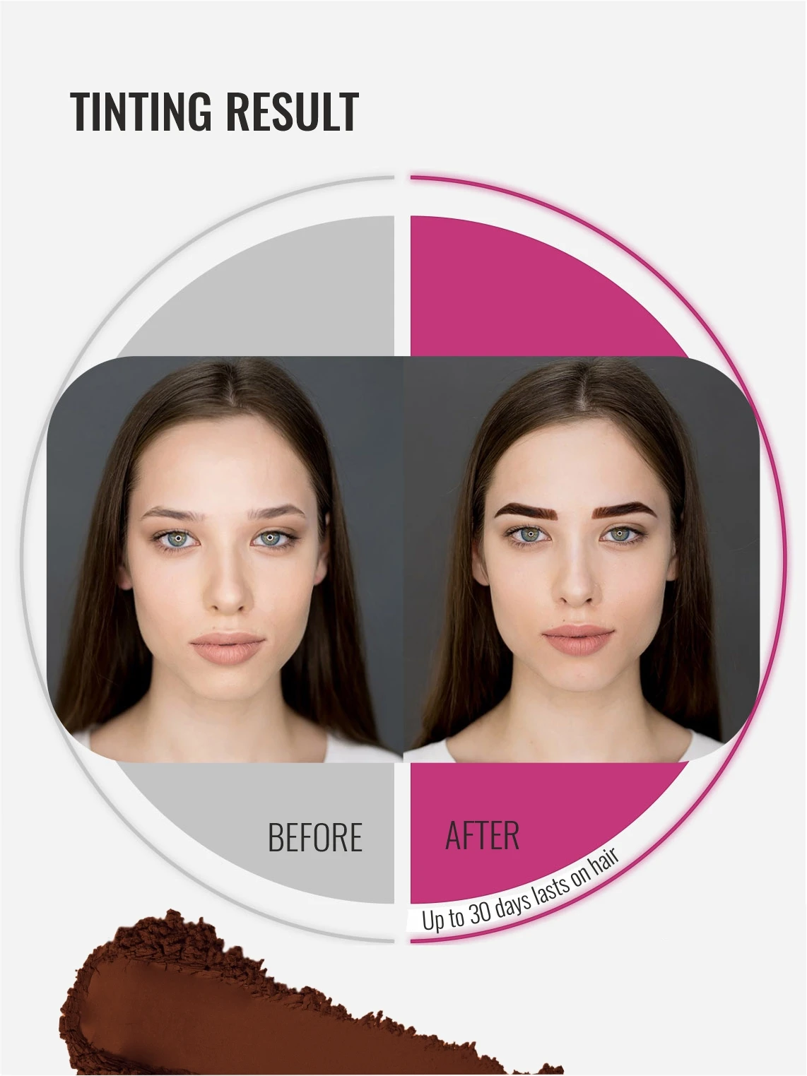 Brow Dye Own Brand Waterproof Eye Makeup Private Label Pomp OEM Cosmetics Brow Tint Hair Dye