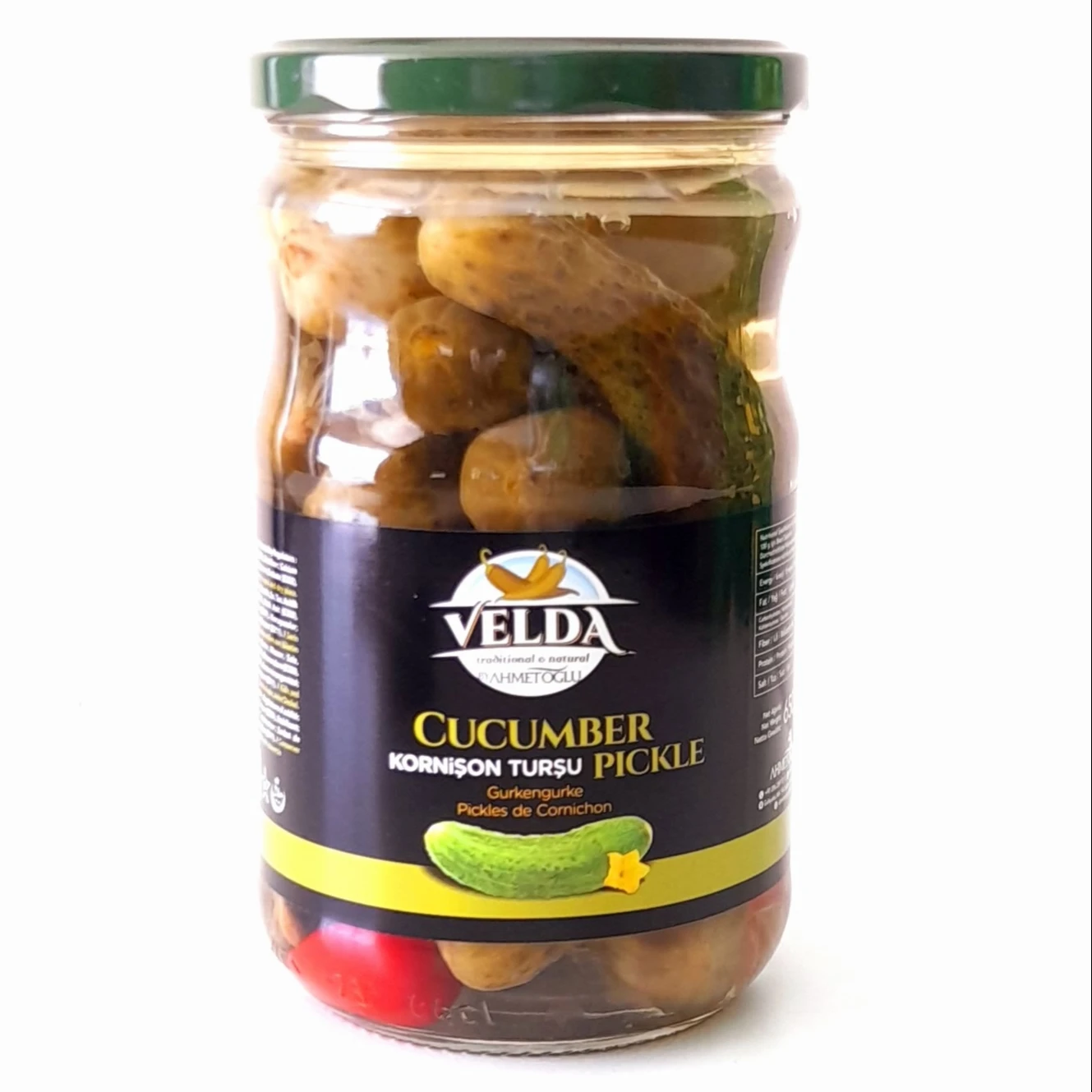 Огурцы-660 см3 стеклянная банка