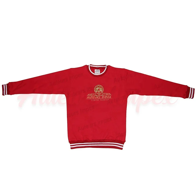 
2021 Wholesale clothes Custom design logo full sleeve crewneck sweatshirt with customized logo and labels 