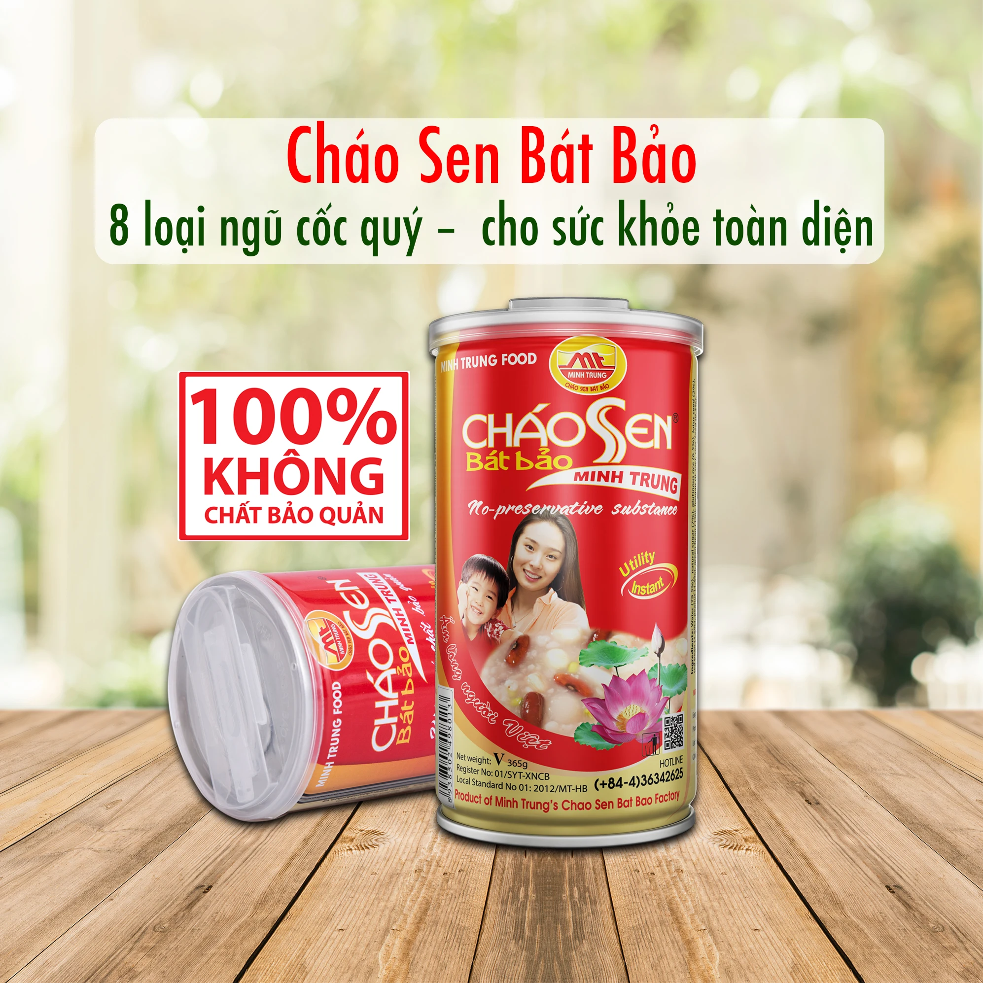 Canned food lotus seed Congee instant use natural taste from Minh Trung Vietnam