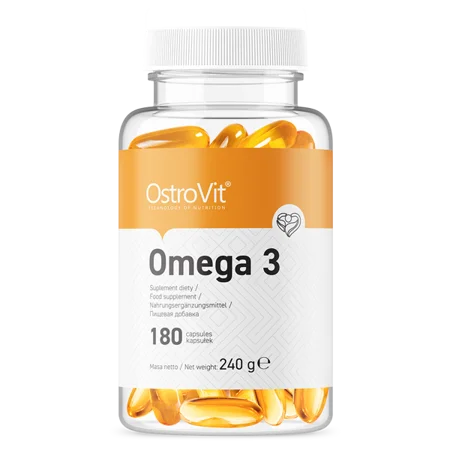 
OstroVit Omega 3 180 capsules fish oil fatty acids heart EPA DHA 