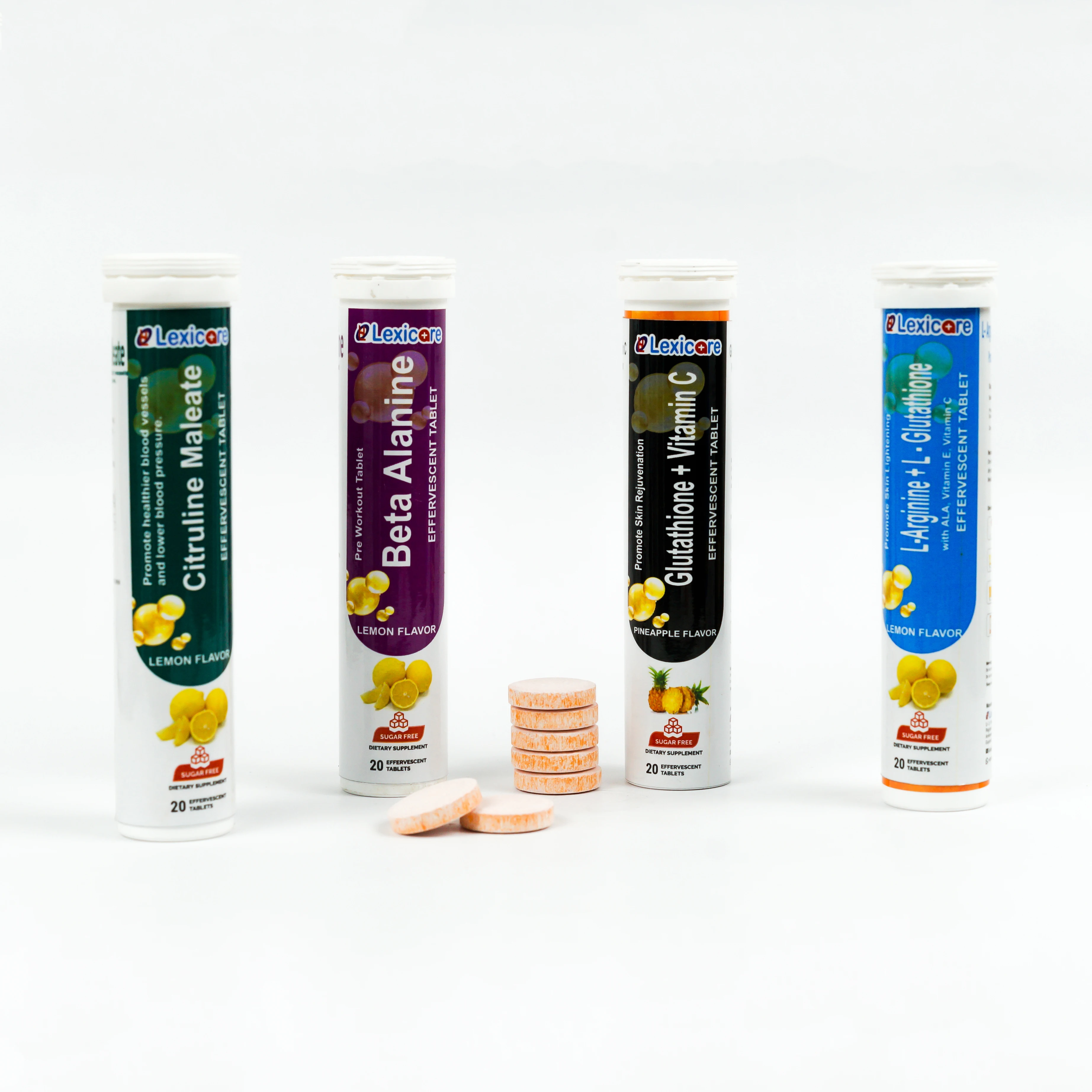 High Quality  Citruline Maleate Effervescent Tablet with good taste and flavor for kids and adult.