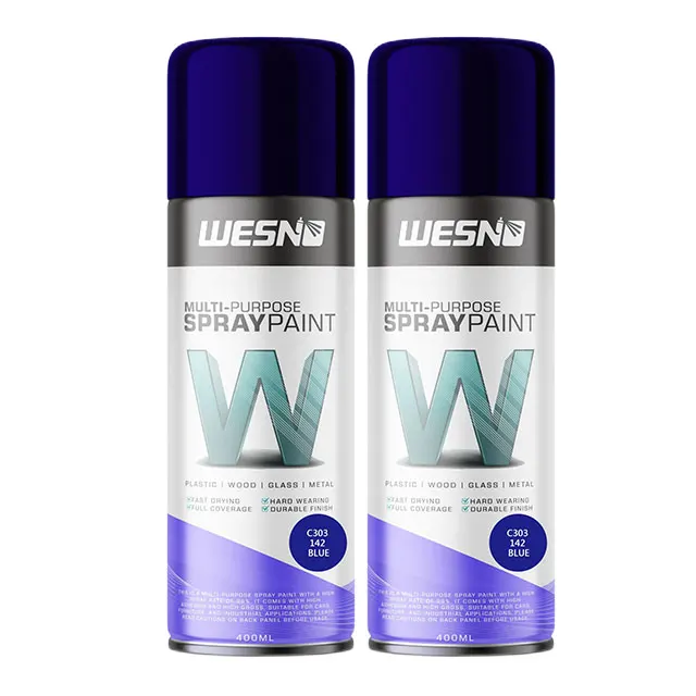 WESNO Deep Blue Spray Paint Car Paint 400ml Spray Paint