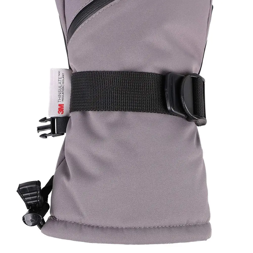 Оригинальные Водонепроницаемые перчатки с молнией манжеты лыжные варежки для сноуборда