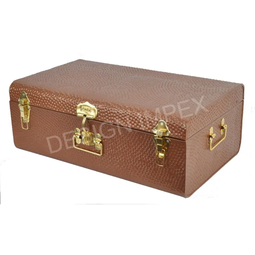 Wholesale Supply Elegant Trunk Box Set of Three Multifunctional Useful Metal Trunk Box And Cases At Reasonable Price