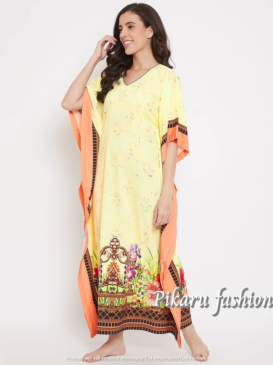 Summer Bohemian Fashion Plus Size Clothing Women Printing Maxi Dress Casual Cotton Cardigan Cover Up Dresses