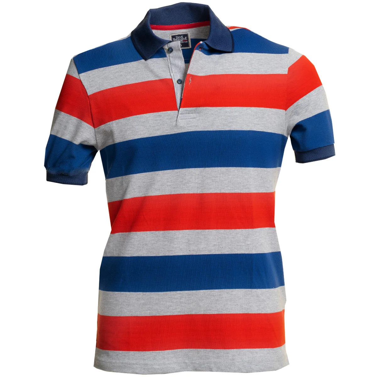 Striped Polo Neck Tshirt