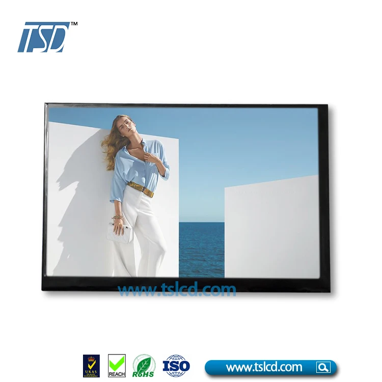 7' 7 Inch High Brightness 1024x600 Resolution RGB Interface IPS TFT LCD Screen