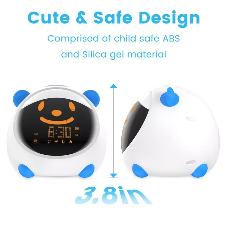 K708 3 Year Baby Cute Training Room Alarm Clock Night Light With Music Children Gro Kids Sleep Trainer
