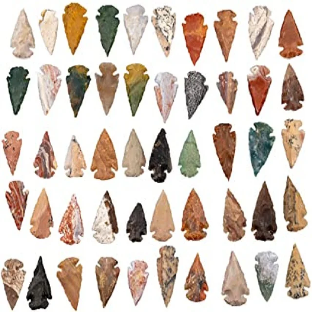 
ARROWHEAD AGATE STONES MIX AGATE HEALING ENERGY POINT RAW STONES 