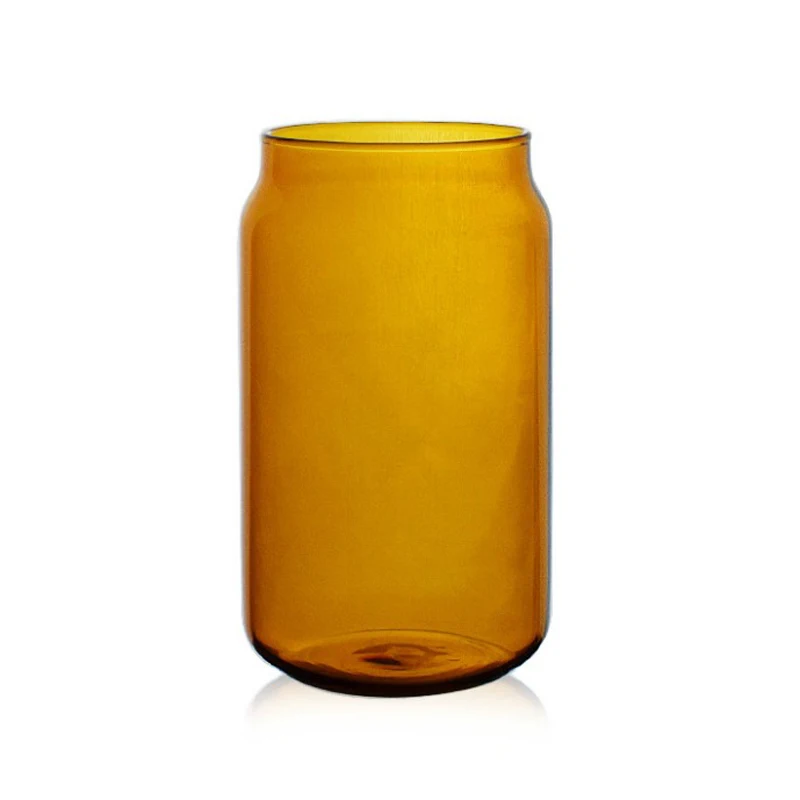  Customized Creative Amber Coca Cola Can Glass Soda Juice Beer Cup Custom Logo