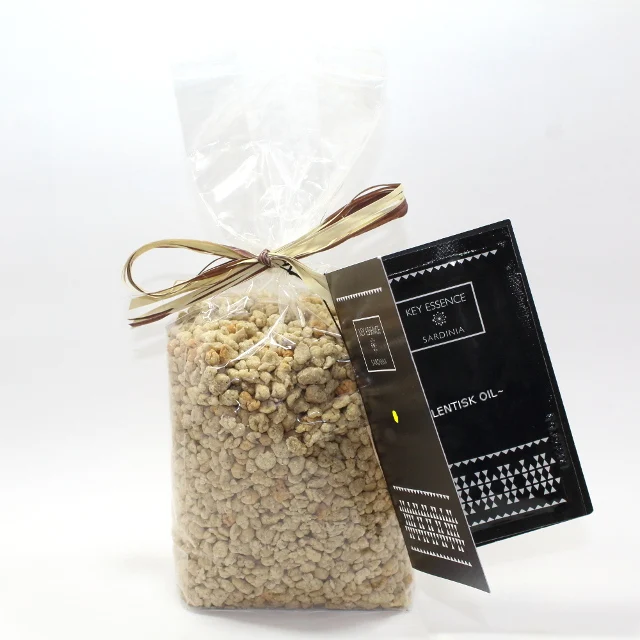 Top Italian Artisanal Pasta Fregula infused with Sardinian Cold-Extracted Lentisk Flour in a pack of 400 GR