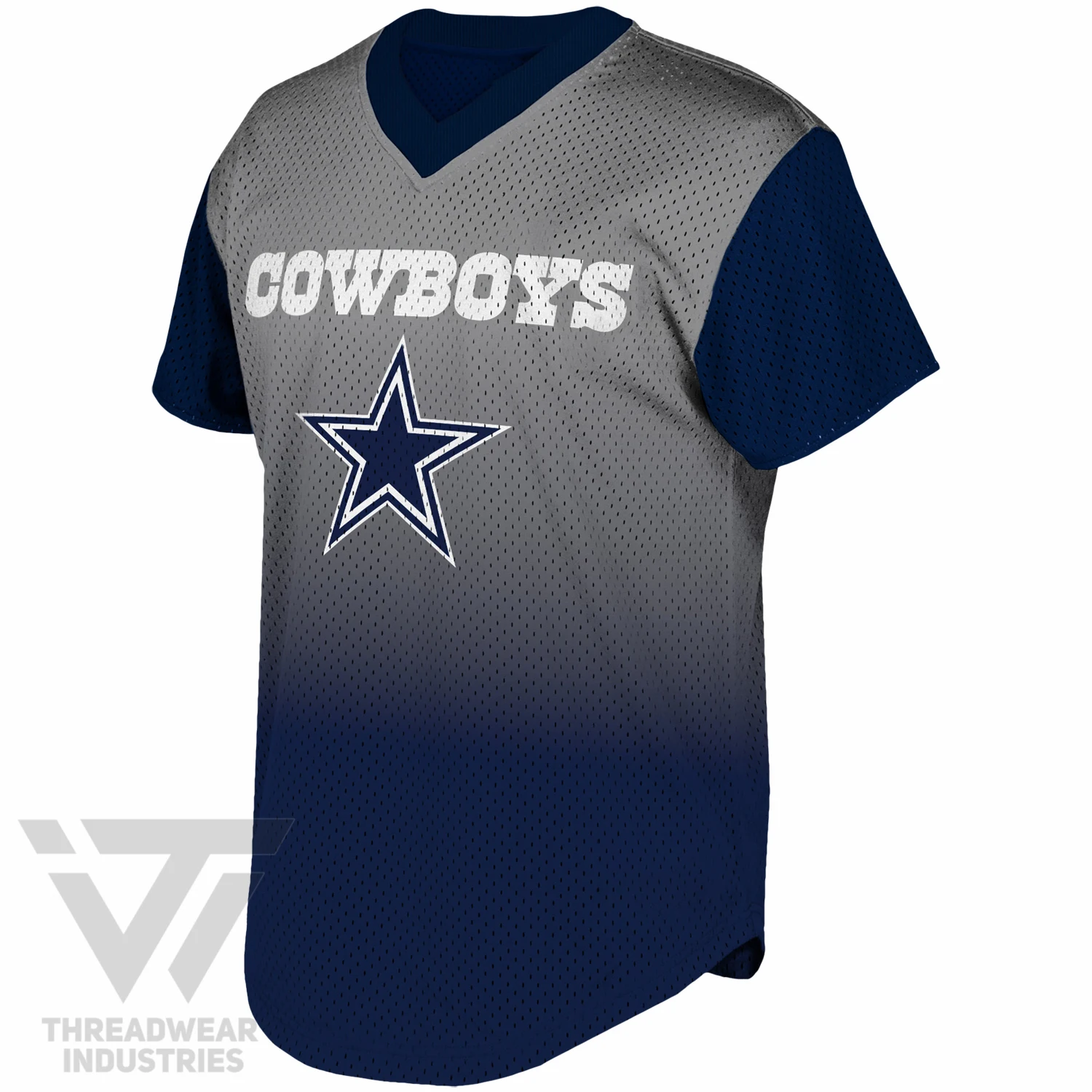 Футболка с V-образным вырезом звездным логотипом