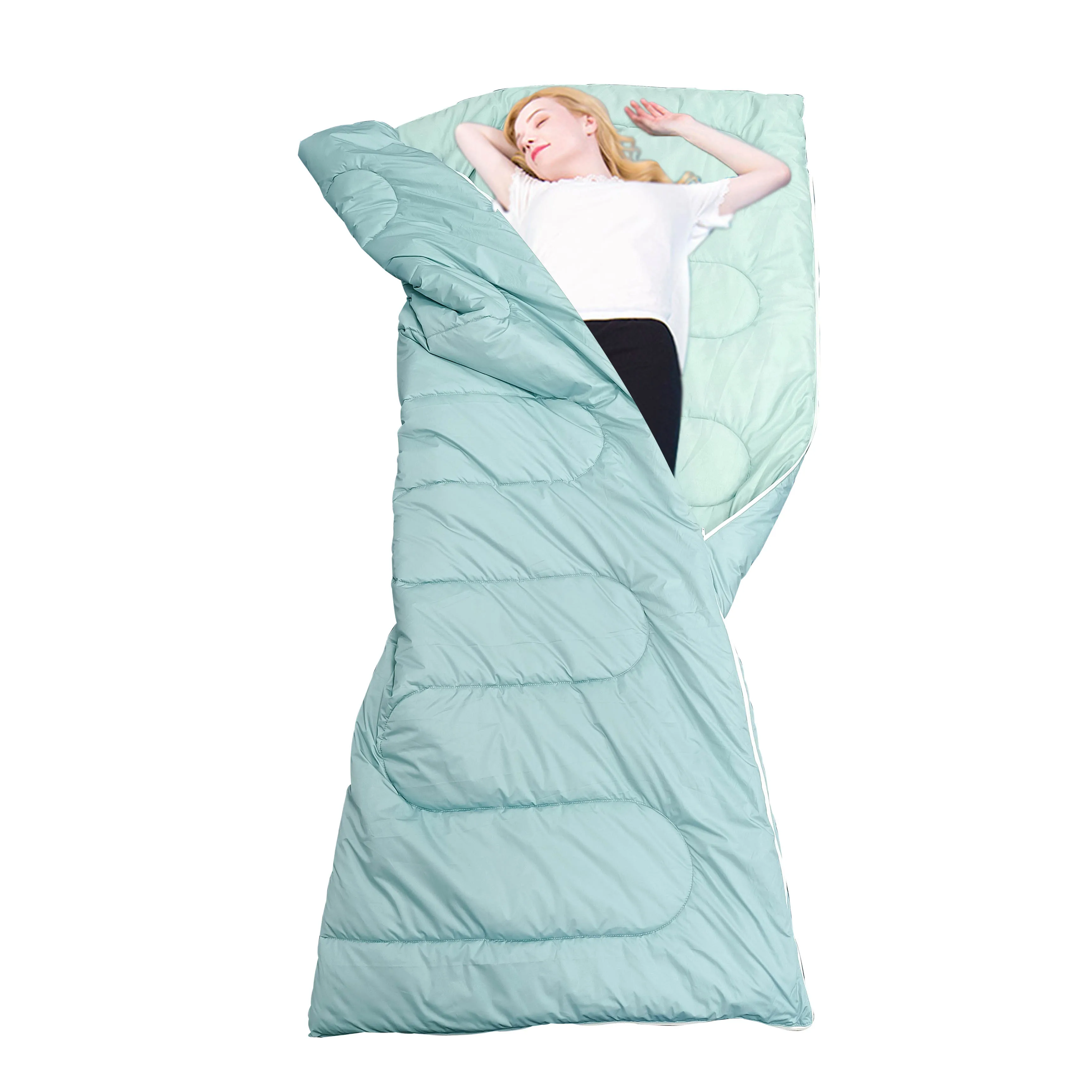 Сверхмощный односпальный мешок водонепроницаемая пухонепроницаемая ткань для взрослых активного отдыха и кемпинга