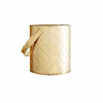 Best Selling Home and Kitchen Decorative round Bucket Fancy Design Metal Ice Bucket with Handle for Water Usage