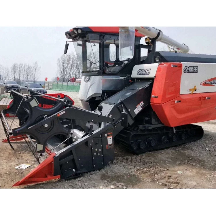 Используемом состоянии Пэдди сельскохозяйственные шины поле Kubota 4LZ-4(PRO988Q) комбайн для сбора урожая