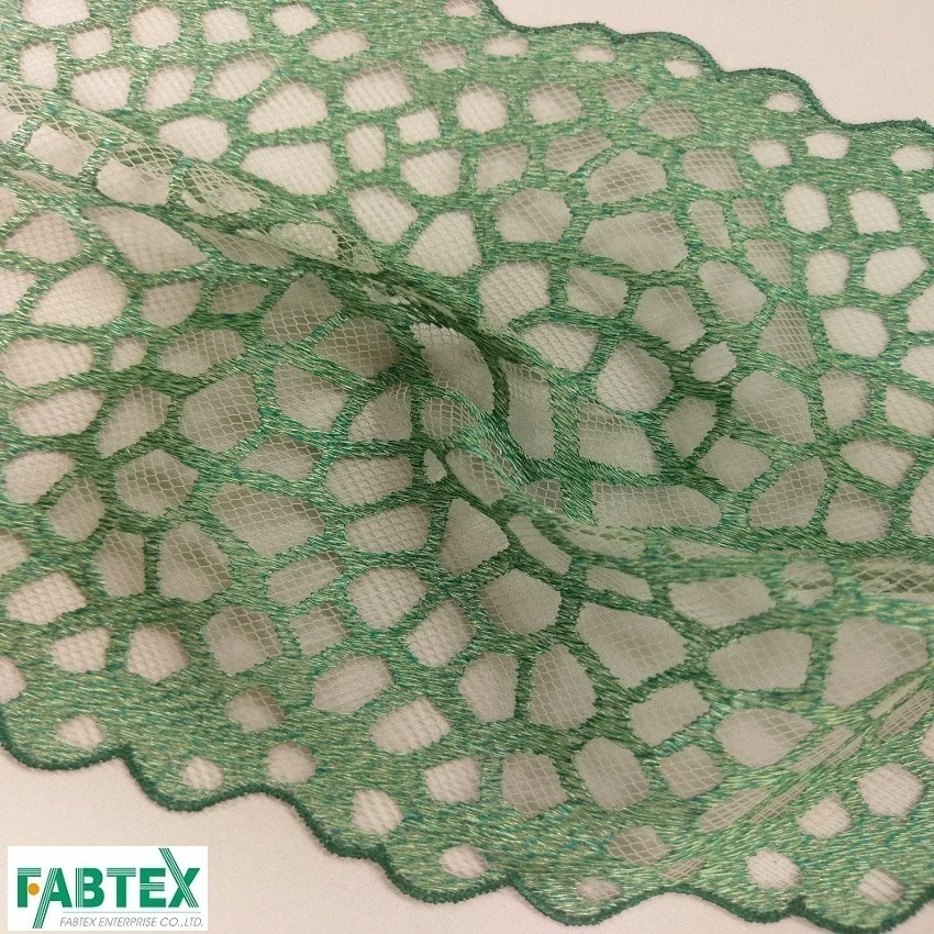 High quality chaotic pattern embroidery mesh fabric 100% nylon mesh with embroidered #CN20750
