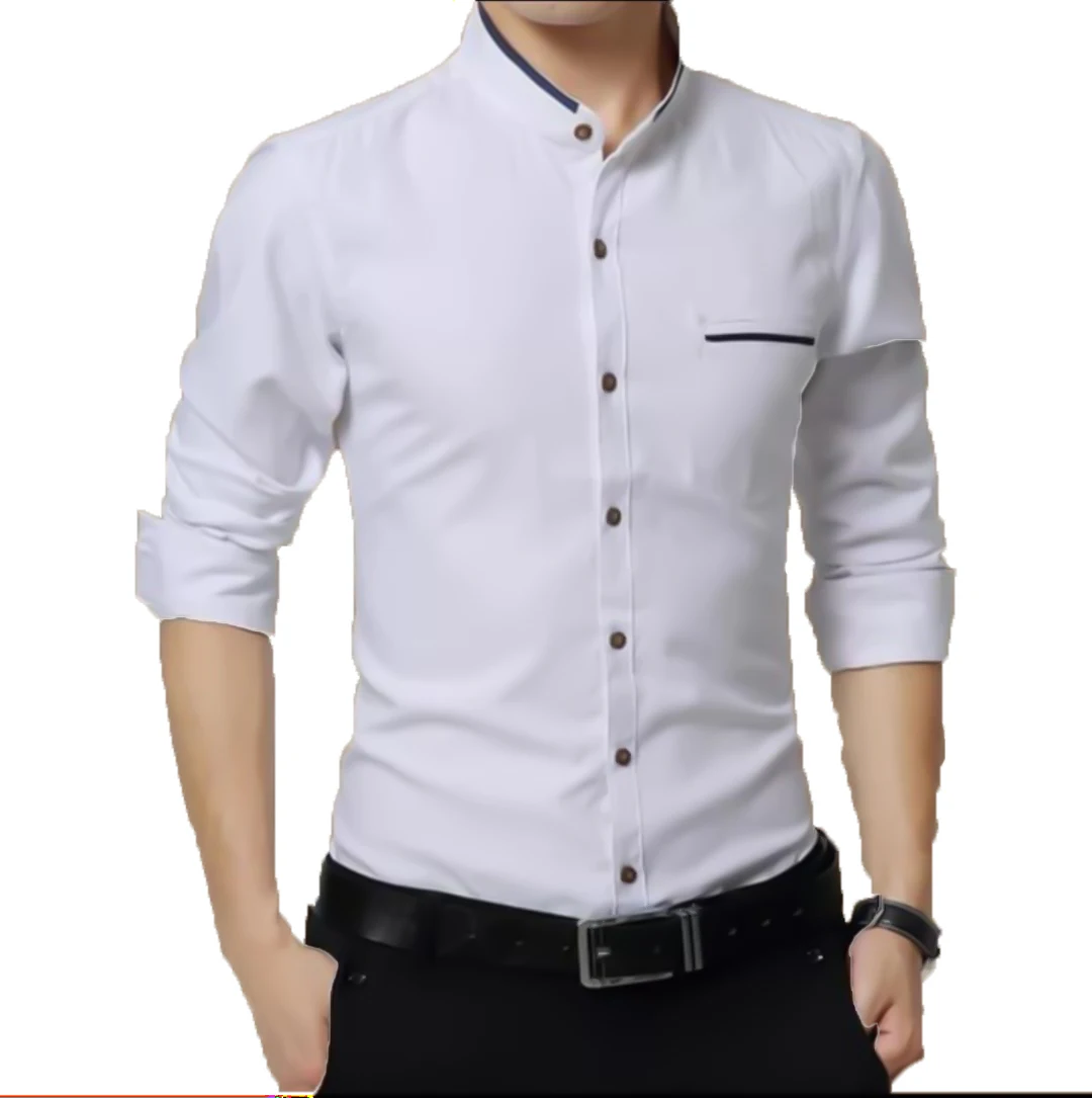 White Color Hot Selling 100% Cotton Shirt For Men Wholesale Price From Bangladesh