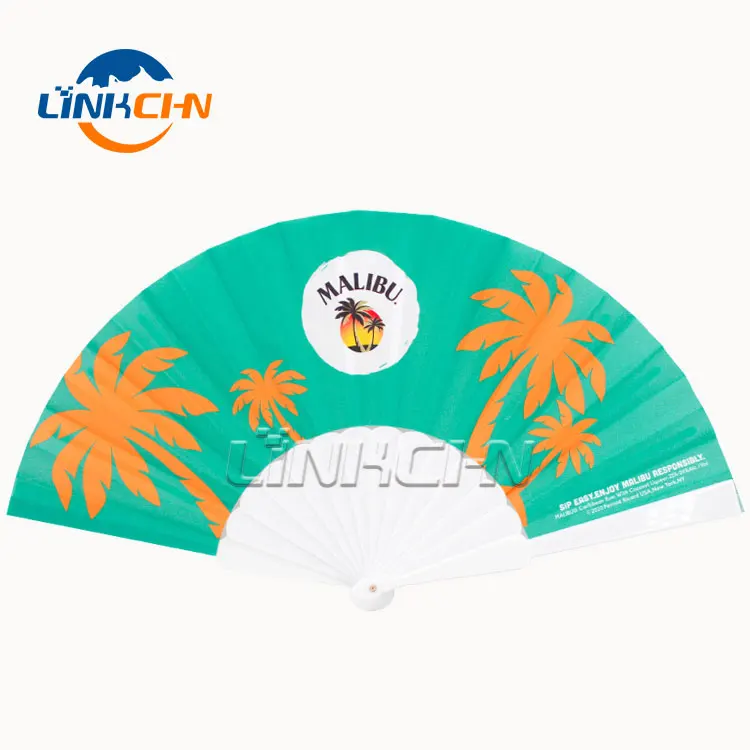 personalized pvc custom plastic sublimation folding fan