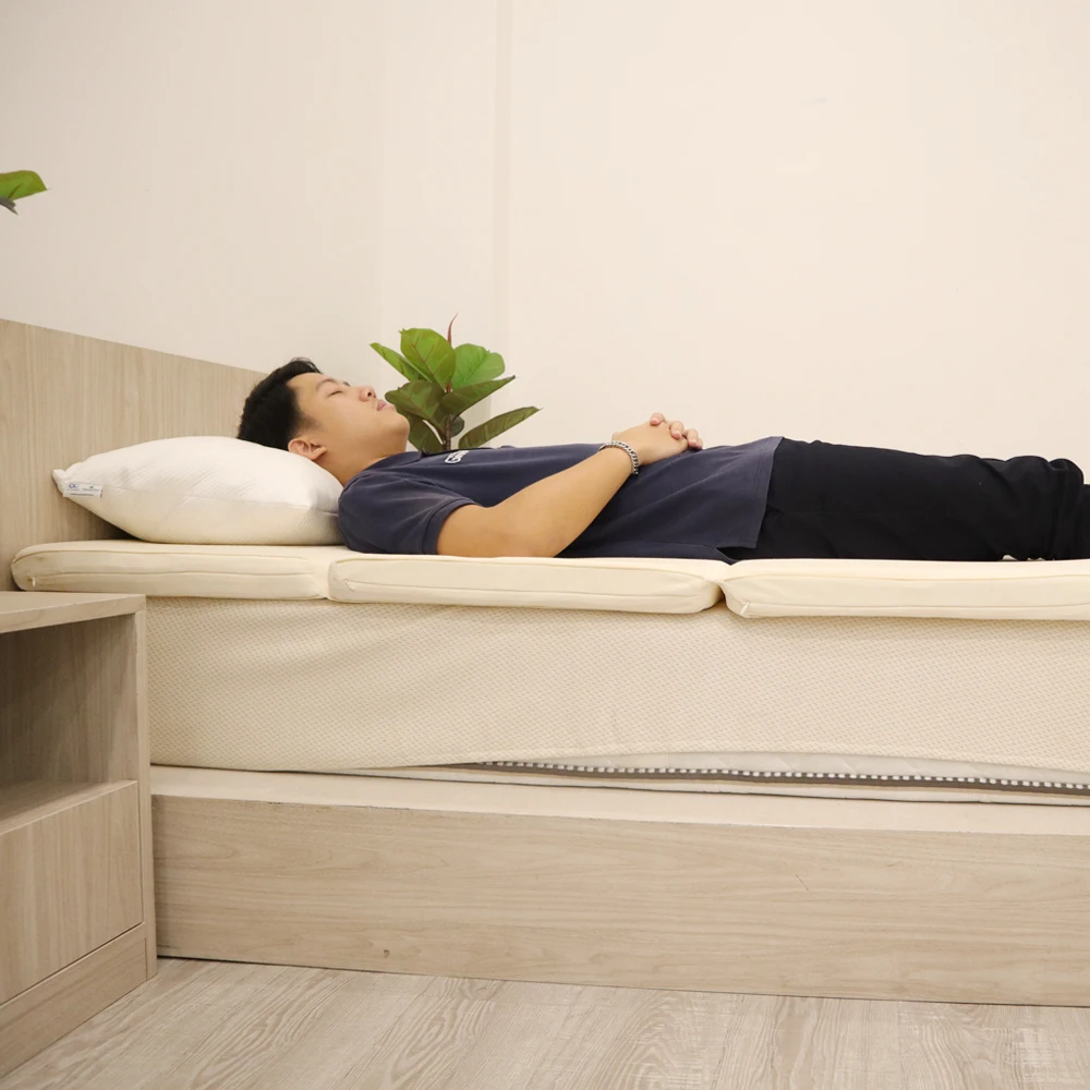 The Best Memory Foam Topper in Cream Color Customize Size of Mattress Topper Slow Recovery and Soft from Thailand