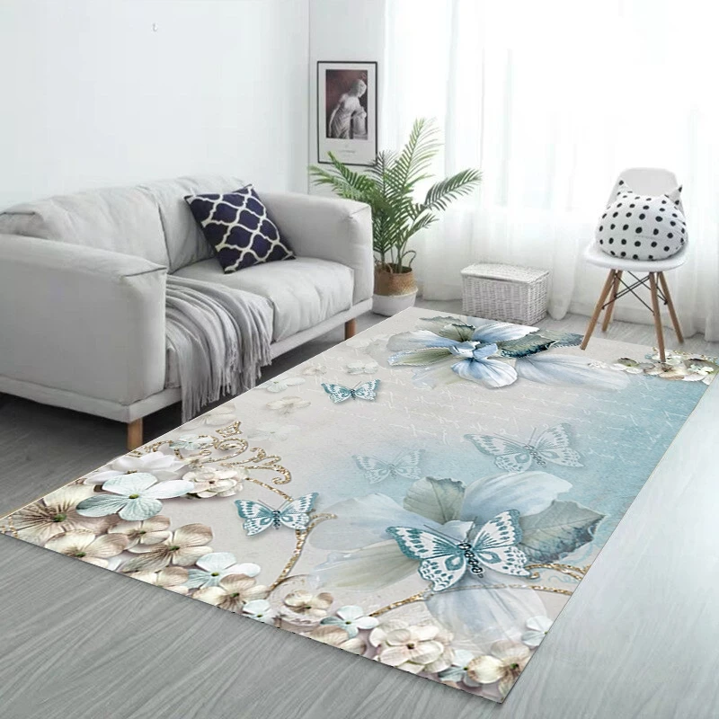 Needle punched modern alfombra jacquard carpet tiles flooring for modern living room rugs