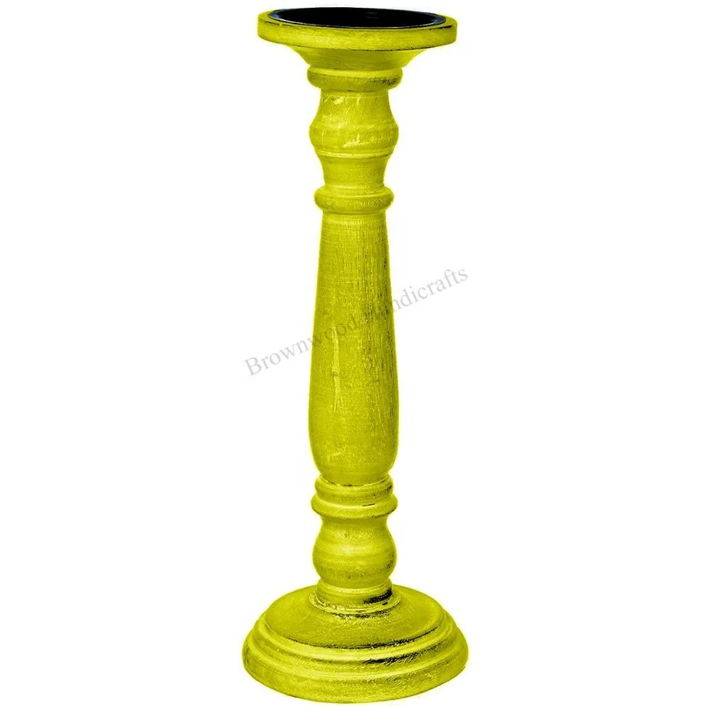 Wooden Carved Artistic Style Candle Stand/Holder