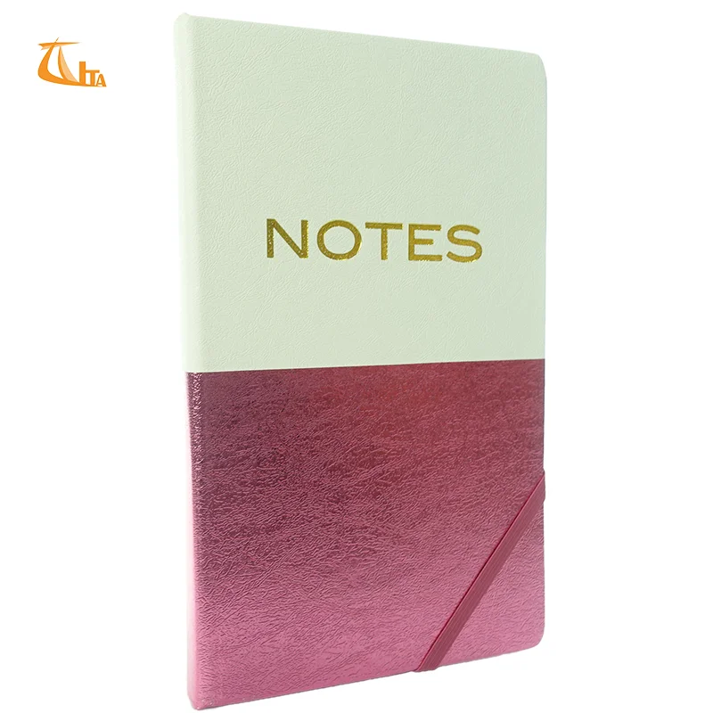 
B5 FSC suede leather embossed writing note book journal custom printing soft cover color edge for girls 