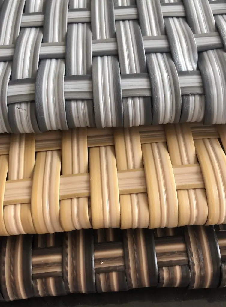 Rattan garden set Outdoor Seat Dinning Table Picnic Table and Bench Beer Park Metal Painting Customized Wood Frame Time