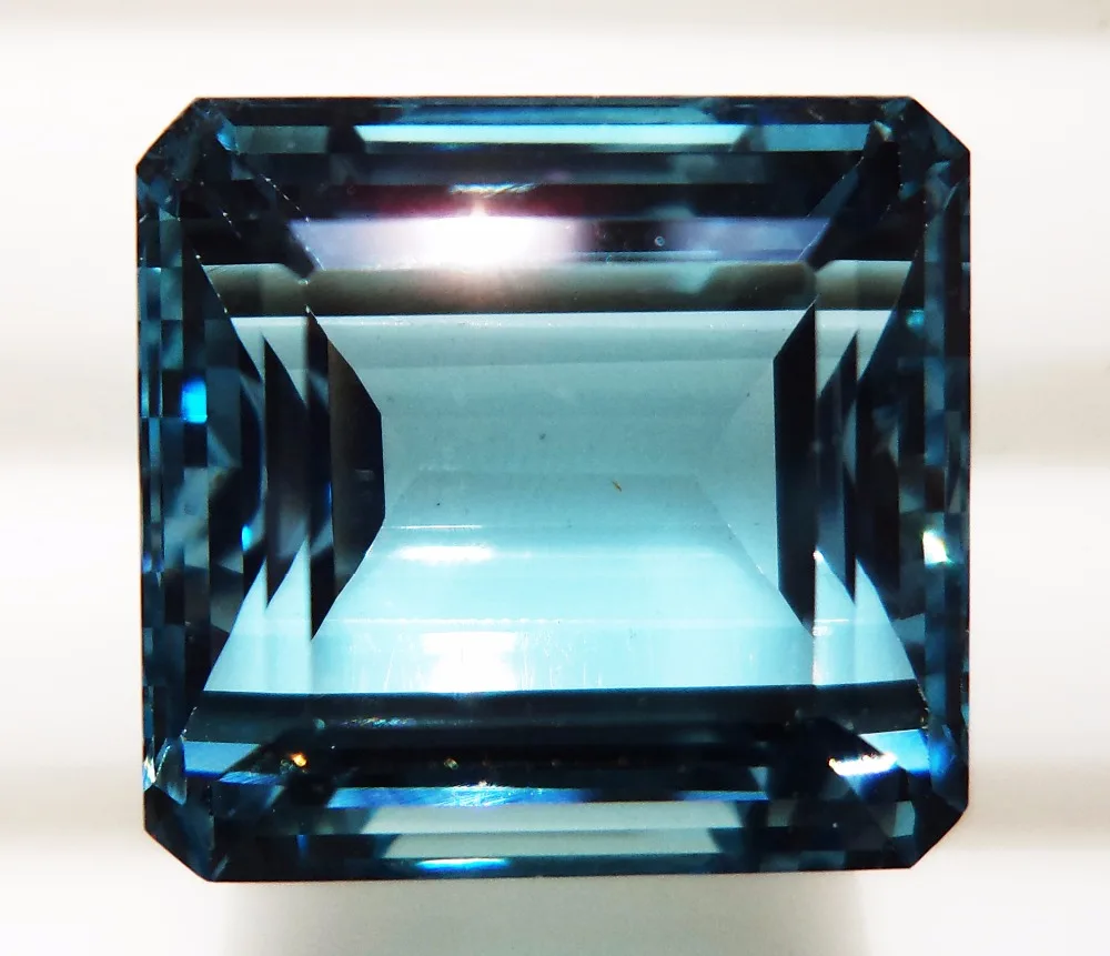 AAA+ Quality Santa Maria Aquamarine Natural Color Semi Precious Aquamarine Gemstone Calibrated Faceted Loose Aquamarine Gemstone