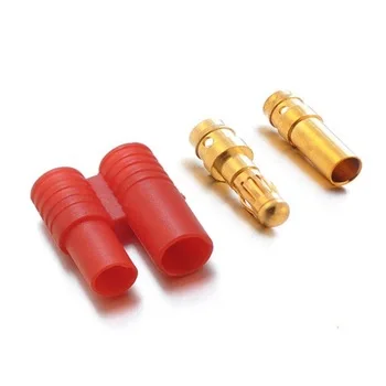 
high quality brass gold plated 3.5mm 4mm banana plug male female bullet terminal connectors 