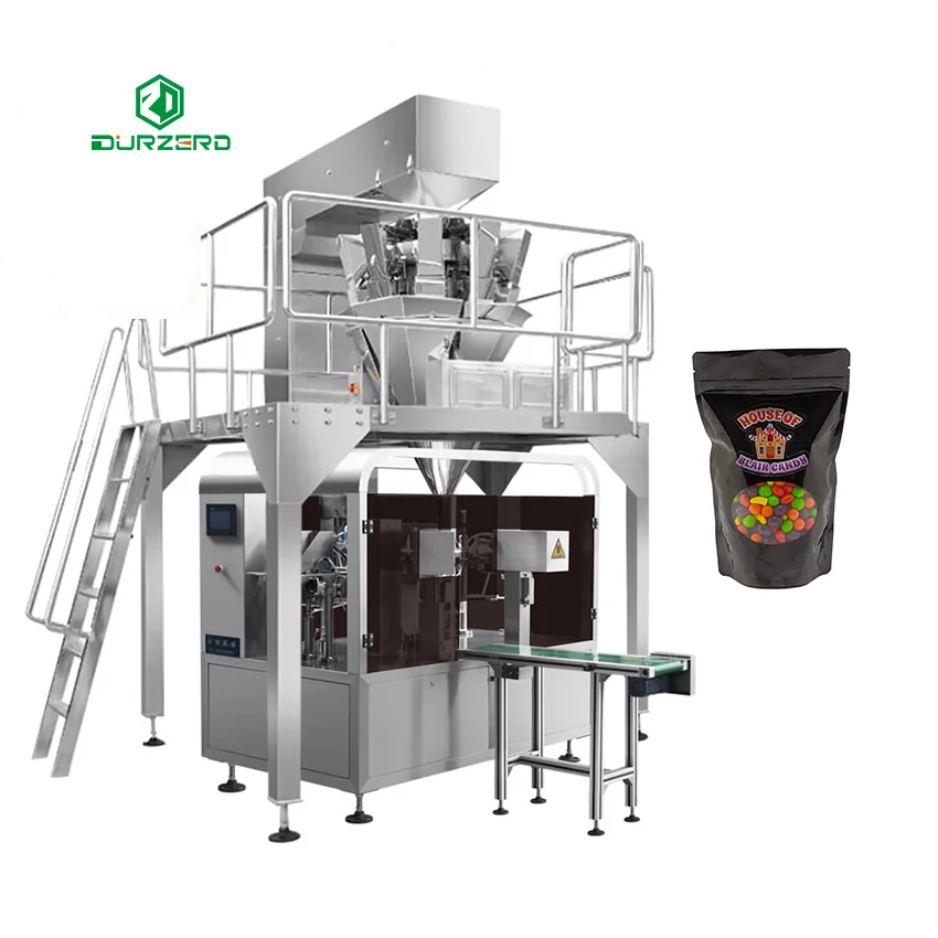 Wholesale Price Candy Packaging Rotary Preformed Pouch Packing Machine