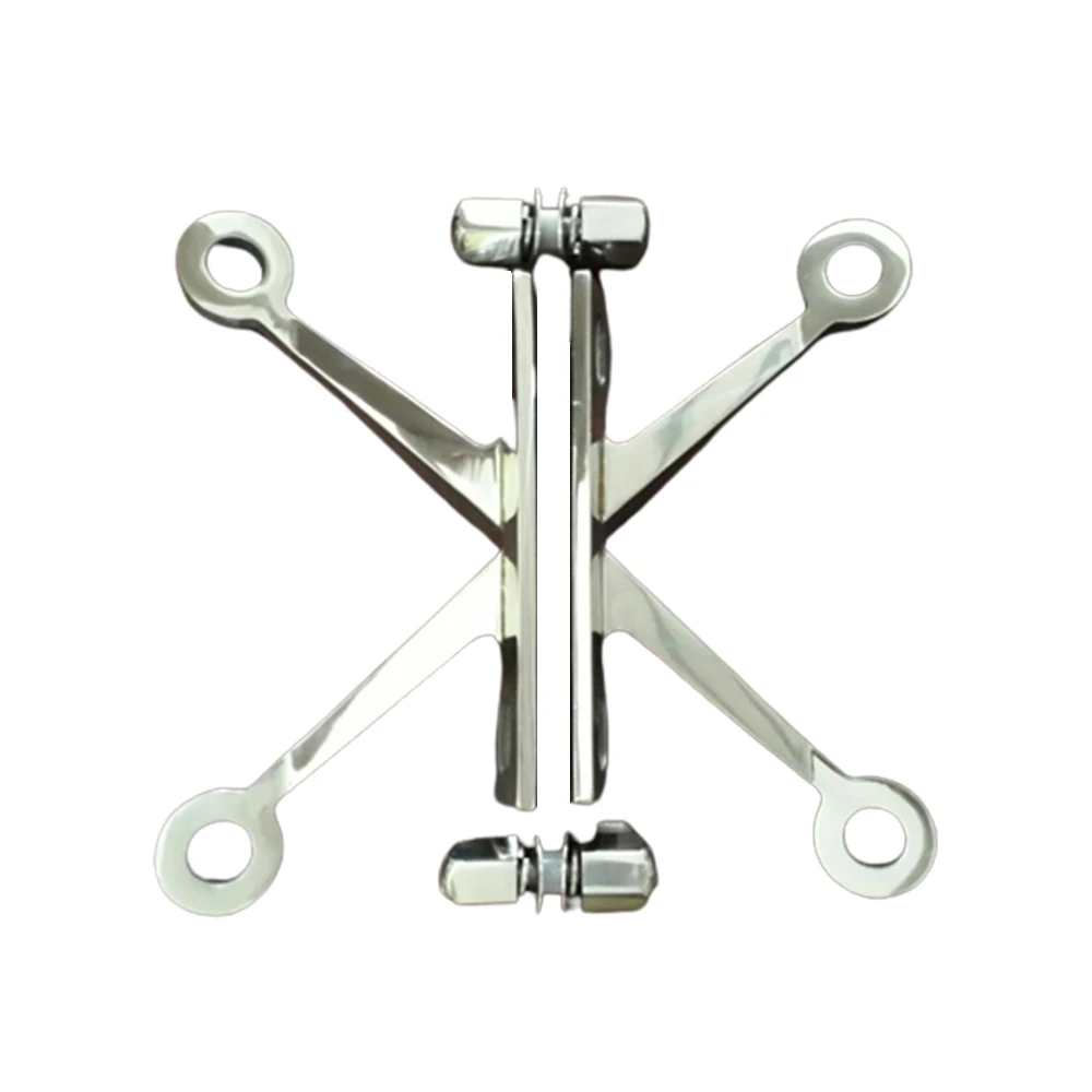 4 руки K паук подключенное стекло полированная нержавеющая сталь Inox 304