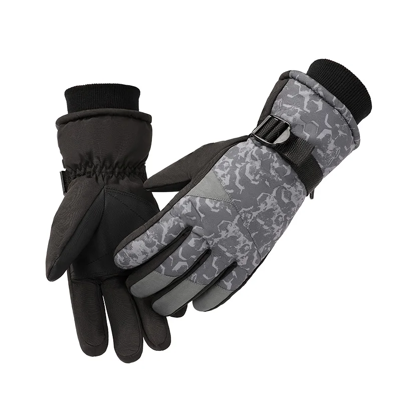OEM Logo Design Thermal Waterproof Winter  Ski Snow Gloves For men women wholesale