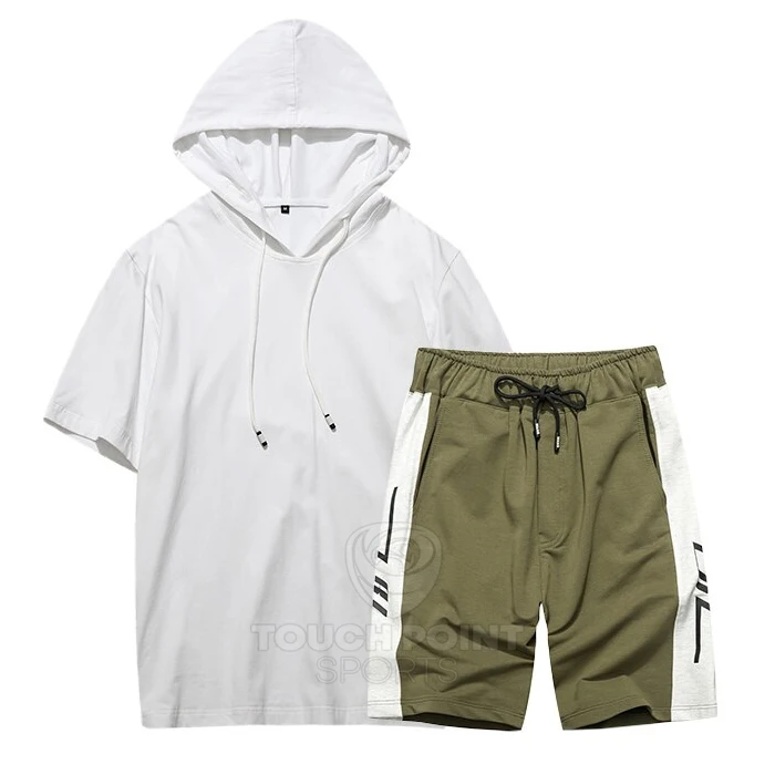 Couple clothes streetwear sweat suit set blank 100% cotton tracksuit gym logo fleece hoodie men