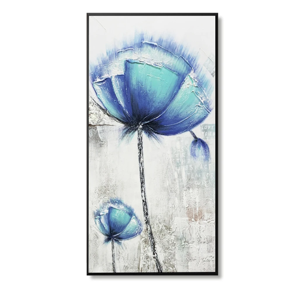 Настенная картина с цветами, картина с розой, холст для украшения дома, гостиной, спальни, Настенная картина, 20*39 дюймов/50*100 см