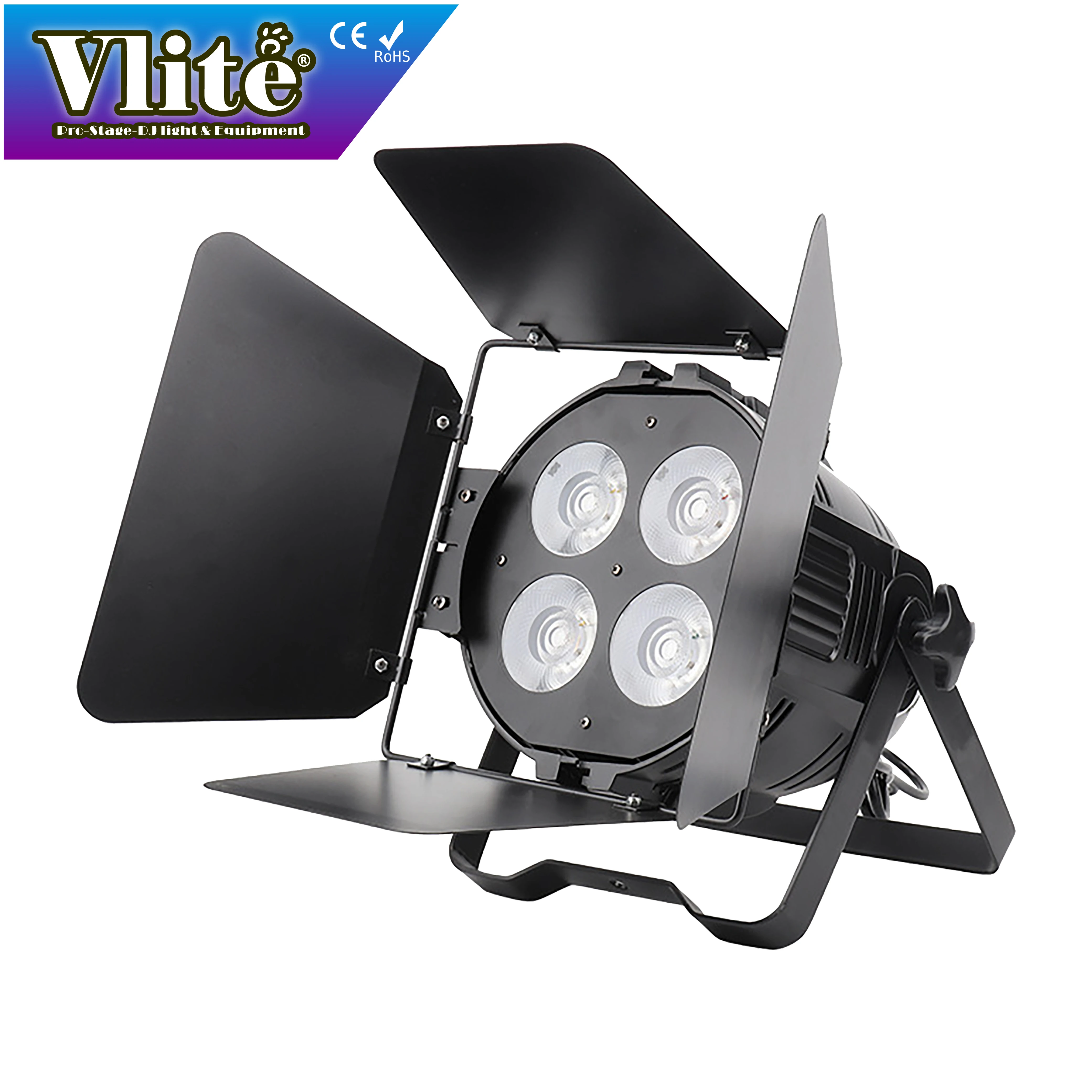 Cheap 4PCS X 50W LED PAR 2-Color COB Spotlights Pixel Control White Warm White Beam RGBW Aluminum Body DMX512 Wireless