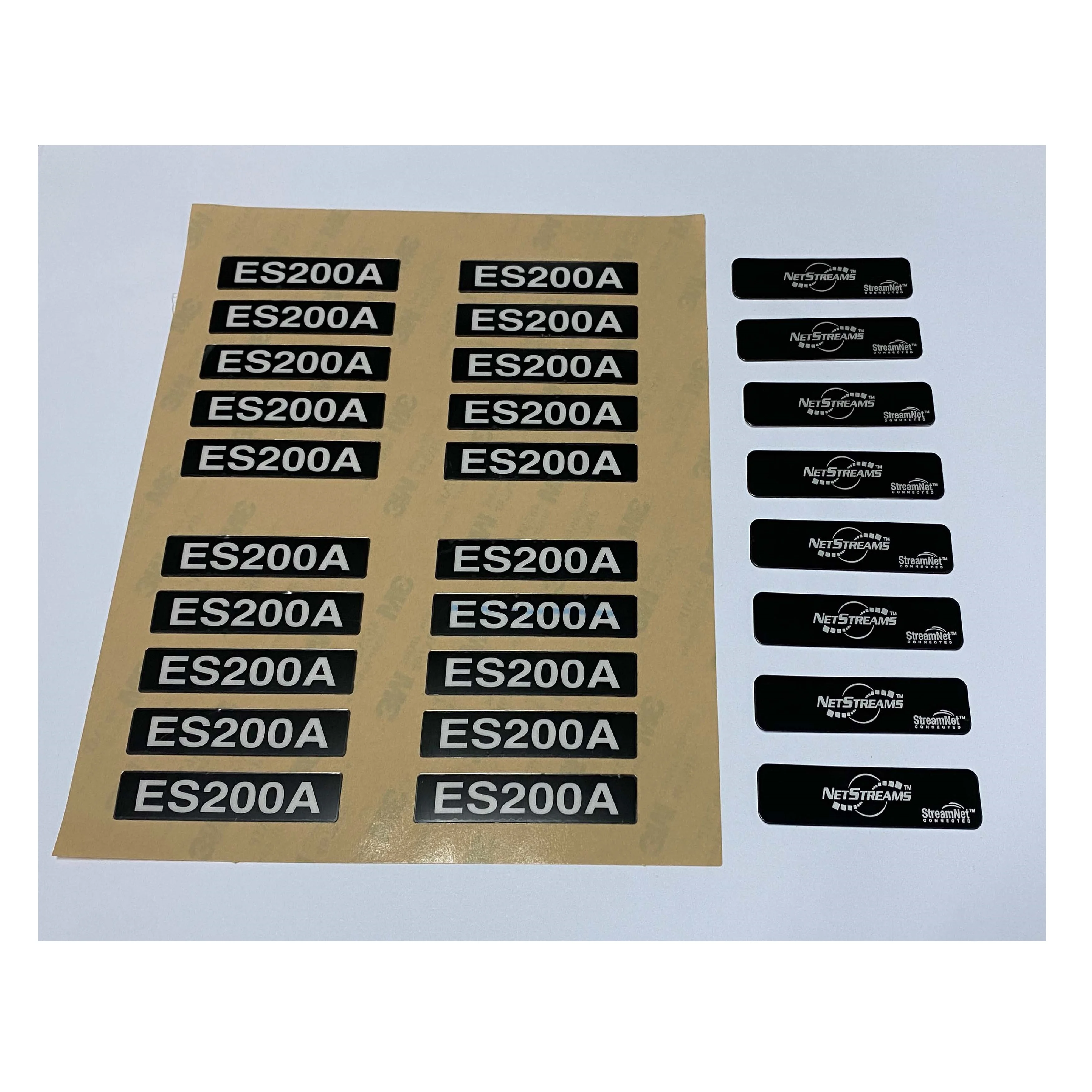 Silkscreen processing logo label custom from Singapore PET materials high-quality adhesives Design Color