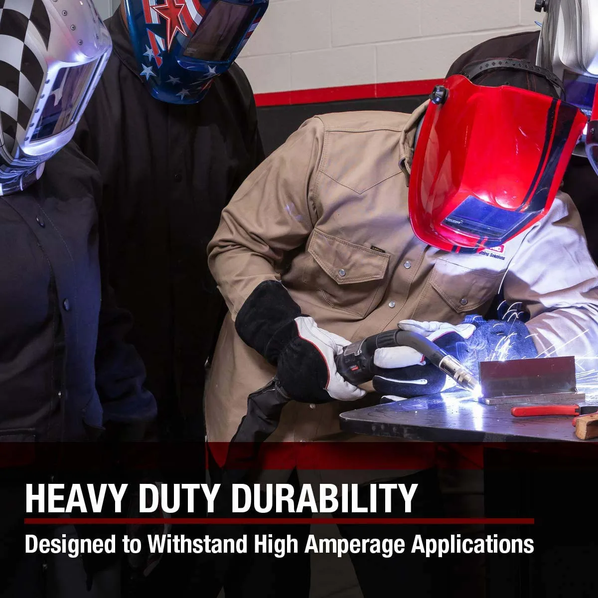  2021 лучший дизайн изготовленные на заказ козья кожа сварочные перчатки TIG/MIG с кевларовым нитком