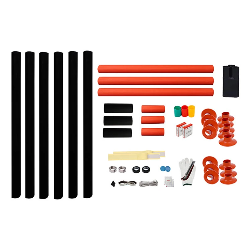 Высоковольтный наружный термоусадочный комплект для завершения кабеля с тремя жилами 35 кВ