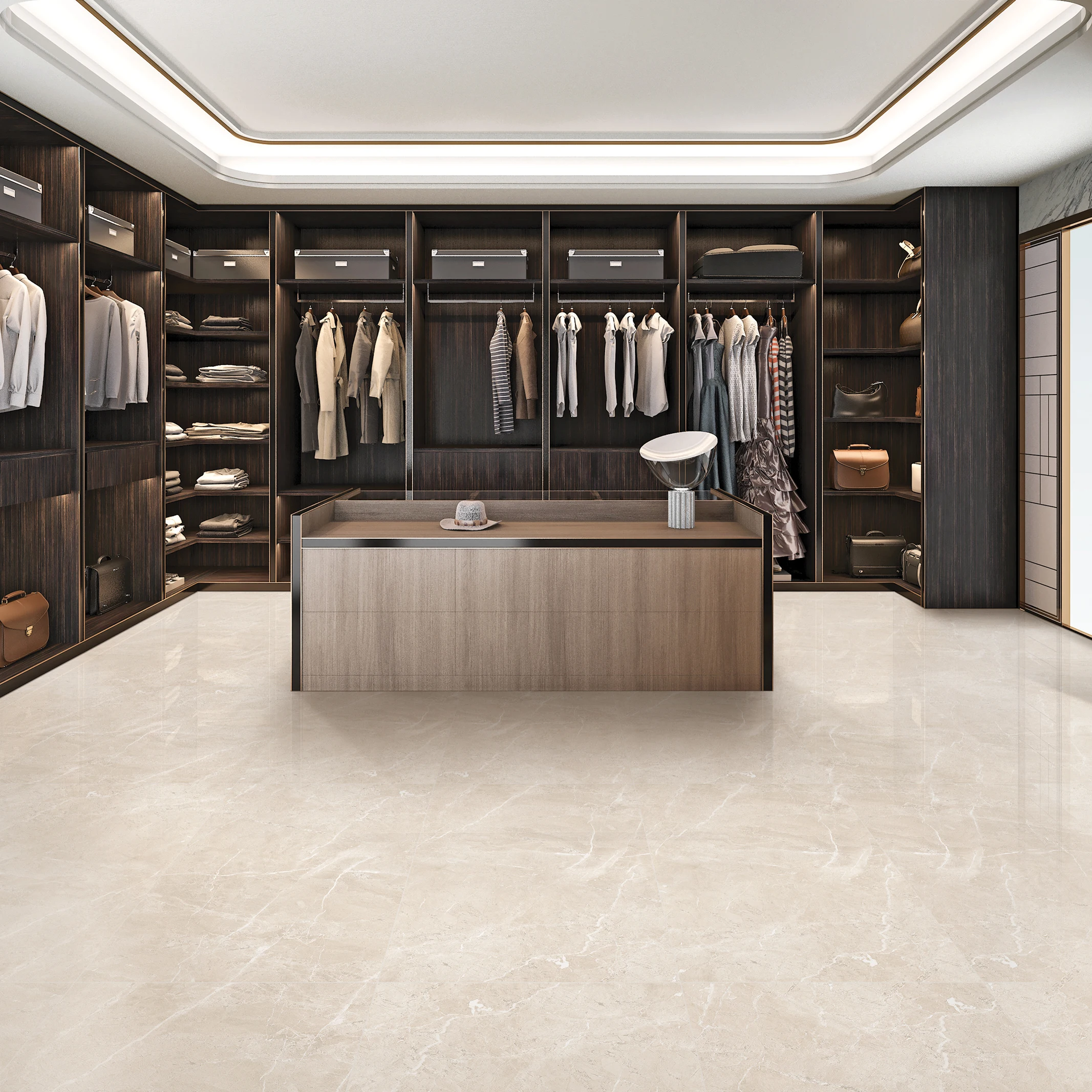 60x120 cream color wholesale range porcelain tiles for flooring and wall with glossy effect good finish